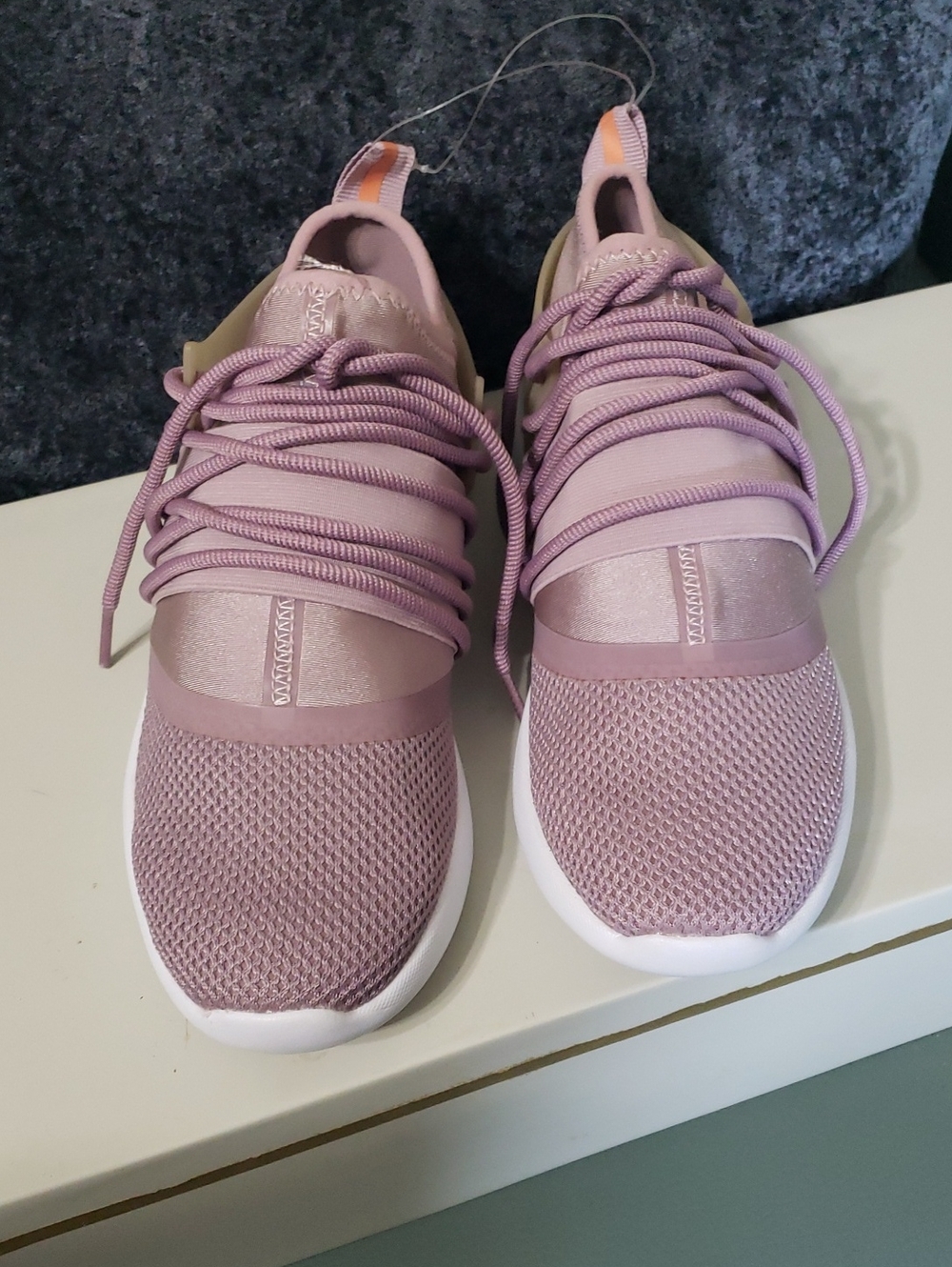 Fabletics Women's Dusty Lavender Knit Slip-On Sneakers